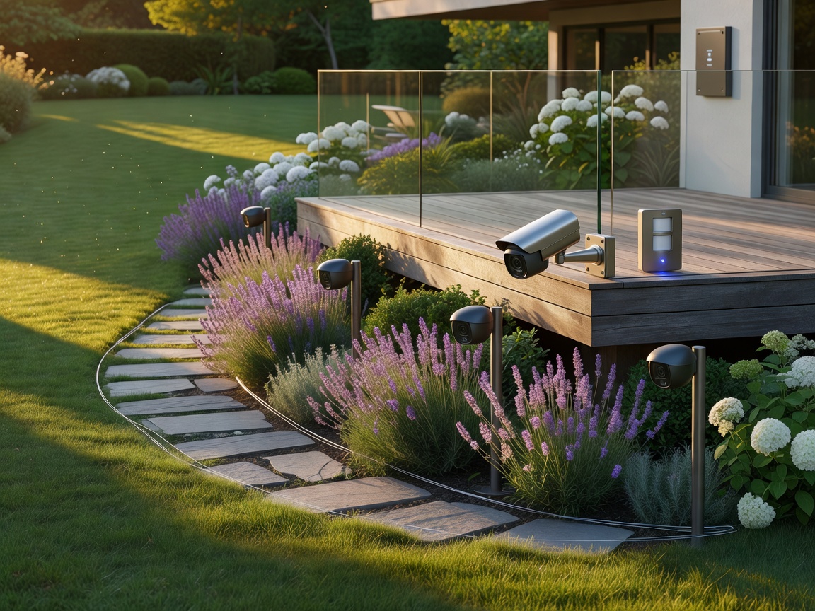 Garden and terrace residential security setup